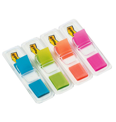 Haftmarker 683-4ABP, Index Mini, t&uuml;rkis/limonengr&uuml;n/orange/pink, ohne, Z-Notes, rechteckig