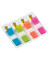 Haftmarker 683-4ABP, Index Mini, türkis/limonengrün/orange/pink, ohne, Z-Notes, rechteckig