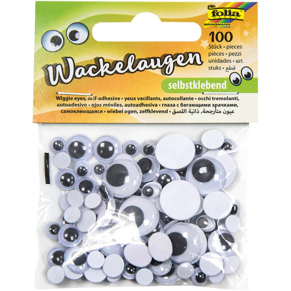 4001868078145 - Wackelaugen weiß selbstklebend sortiert Ø unterschiedlich mm 100 St 4001868078145 - Wackelaugen weiß selbstklebend sortiert Ø unterschiedlich mm 100 St