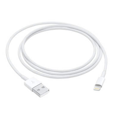 USB-Kabel MXLY2ZM/A, 1m, USB-A auf Lightning, wei&szlig;