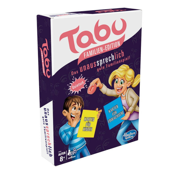5010993542598 - Kartenspiel E4941100 Tabu Familien Edition für 4-10 Spieler Kartonbox 5010993542598 Hasbro 5010993542598 - Kartenspiel E4941100 Tabu Familien Edition für 4-10 Spieler Kartonbox 5010993542598 Hasbro