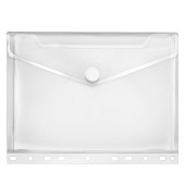 Dokumententasche Crystal 5345100, A5, transparent, Polypropylen (PP), Klettverschluss