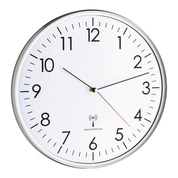 4009816025340 - 603514 Uhren und Wecker 603514 weiß silber Analoge Funk-Wanduhr 603514 4009816025340 4009816025340 - 603514 Uhren und Wecker 603514 weiß silber Analoge Funk-Wanduhr 603514 4009816025340