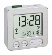  Funkwecker 60.2028 CHARGE IT WIRELESS 60.2545.54, silber