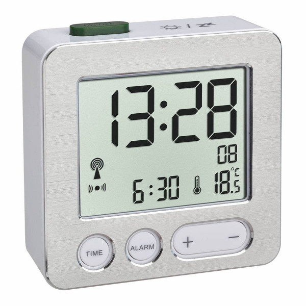 4009816032355 - 60254554 TFA® digitaler Funkwecker 602028 CHARGE IT WIRELESS silber Aluminium 60254554 4009816032355 4009816032355 - 60254554 TFA® digitaler Funkwecker 602028 CHARGE IT WIRELESS silber Aluminium 60254554 4009816032355
