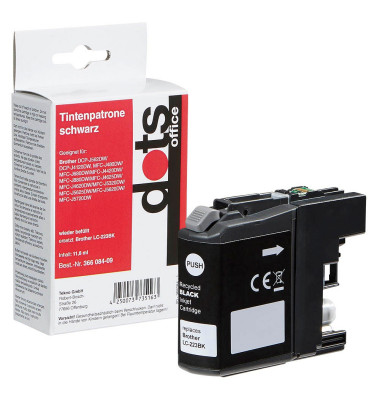 schwarz Tintenpatrone ersetzt brother LC-223BK