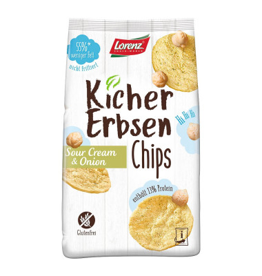 Kicher Erbsen Chips Soure Creme & Onion Chips