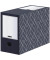 Archivbox Bankers Box Décor Serie 4483001, mitternachtsblau/weiß, innen 14,8x25,1x34,3cm, Karton