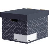 Archivbox Bankers Box 4482801, mitternachtsblau/weiß, innen 33,8x28,9x38,8cm, Karton