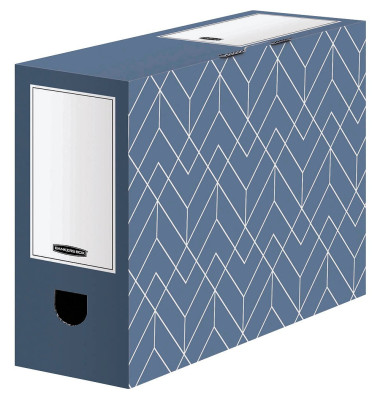 Archivbox Bankers Box Décor Serie 4483801, schieferblau/weiß, innen 9,8x25,1x34,3cm, Karton Archivbox Bankers Box Décor Serie 4483801, schieferblau/weiß, innen 9,8x25,1x34,3cm, Karton