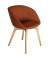 on spot cosy Schalenstuhl orange