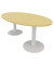 Konferenztisch Idea+ IDTR200 FA I, 74cm (H), 200x110cm (BxT), oval, buche / weiß