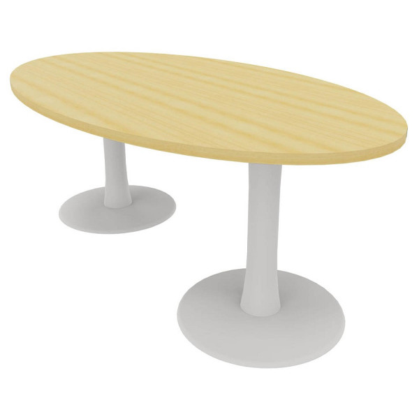 8029466135530 - Konferenztisch Idea+ buche oval Säulenfuß weiß 2000 x 1100 x 740 cm 8029466135530 - Konferenztisch Idea+ buche oval Säulenfuß weiß 2000 x 1100 x 740 cm
