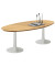 Konferenztisch Idea+ IDTR240 FA I, 74cm (H), 240x110cm (BxT), oval, buche / weiß