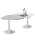 Konferenztisch Idea+ IDTR240 GR I, 74cm (H), 240x110cm (BxT), oval, lichtgrau / weiß