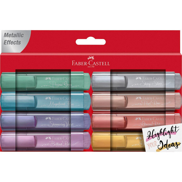 4005402546787 - Textmarker TL 46 154689 Etui 8-farbig sortiert metallic 1-5mm Keilspitze 4005402546787 8 Stück 4005402546787 - Textmarker TL 46 154689 Etui 8-farbig sortiert metallic 1-5mm Keilspitze 4005402546787 8 Stück