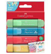 Textmarker TL 46 Pastell, 254625, Etui, 4-farbig sortiert, 1-5mm Keilspitze
