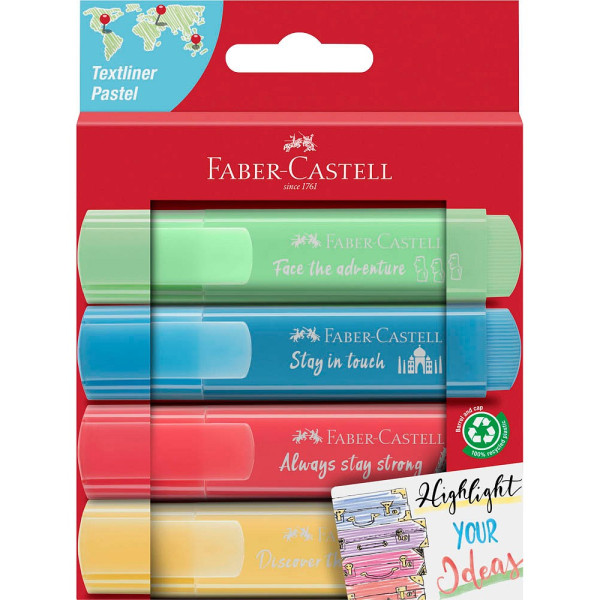 4005402546251 - Textmarker TL 46 Pastell 254625 Etui 4-farbig sortiert pastell 1-5mm Keilspitze 4005402546251 4 Stück 4005402546251 - Textmarker TL 46 Pastell 254625 Etui 4-farbig sortiert pastell 1-5mm Keilspitze 4005402546251 4 Stück