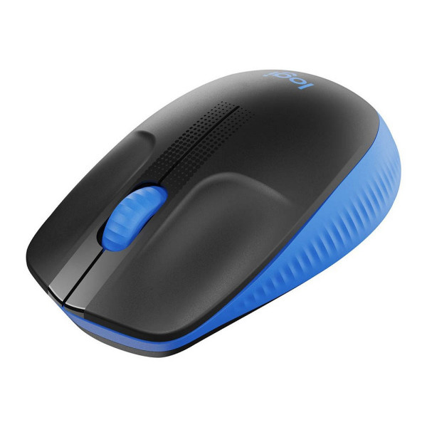 5099206091849 - Full-Size M190 Maus Kabellos ohne Bluetooth Schwarz Blau Geeignet für Linkshänder