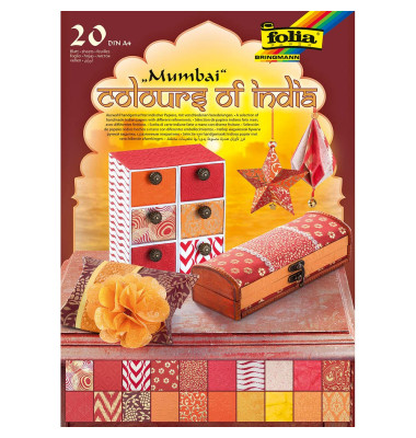 Motivblock Colours of India Mumbai farbsortiert