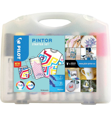 PINTOR Starter-Set Kreativmarker farbsortiert 2,0 - 6,0 mm