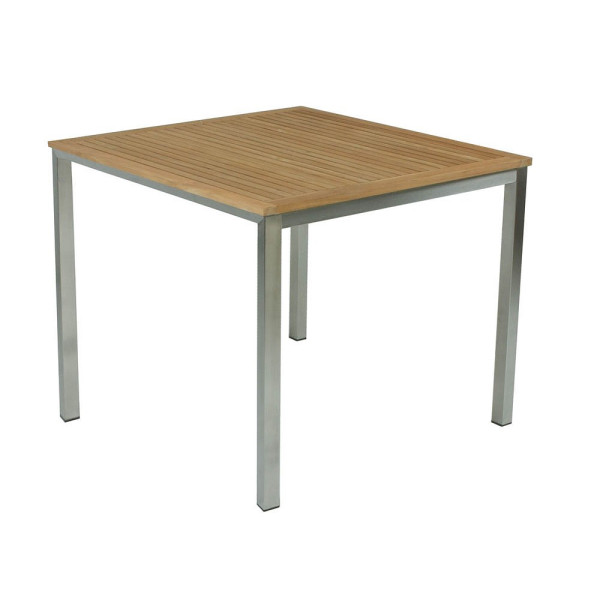 4041908123794 - Tisch DENVER 90x90cm Braun Holz Gartentisch Esstisch Möbel Terrasse Balkon 4041908123794 - Tisch DENVER 90x90cm Braun Holz Gartentisch Esstisch Möbel Terrasse Balkon
