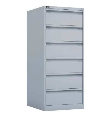 ECO Karteischrank grau/grau 6 Schubladen