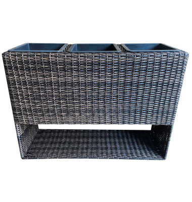 Pflanzkübel Metall 82,0 x 28,0 x 60,0 cm braun