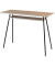 Schreibtisch easyHome LV1, 75cm (H), 100x40cm (BxT), rechteckig, walnuss / schwarz