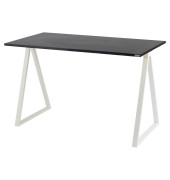 Schreibtisch easyHome LV9, 74cm (H), 110x60cm (BxT), rechteckig, schwarz / weiß