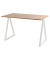 Schreibtisch easyHome LV9, 74cm (H), 110x60cm (BxT), rechteckig, buche / weiß