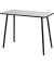 Schreibtisch easyHome HOPM, 75cm (H), 100x50cm (BxT), rechteckig, weiß / schwarz