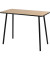 Schreibtisch easyHome HOPM, 75cm (H), 100x50cm (BxT), rechteckig, buche / schwarz