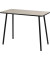 Schreibtisch easyHome HOPM, 75cm (H), 100x50cm (BxT), rechteckig, eiche / schwarz