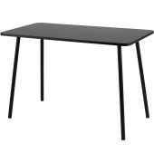 Schreibtisch easyHome HOPM, 75cm (H), 114x60cm (BxT), rechteckig, schwarz / schwarz