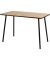 Schreibtisch easyHome HOPM, 75cm (H), 114x60cm (BxT), rechteckig, buche / schwarz