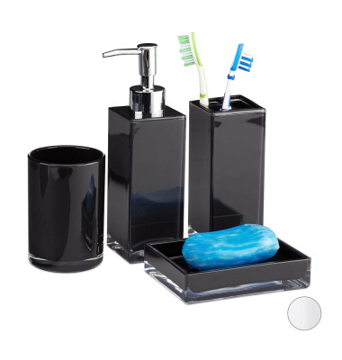Badaccessoires-Set weiß