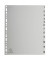 Kunststoffregister Forever 2912E, 1 bis 12, A4, 130µm, graue Taben, 12-teilig