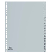 Kunststoffregister Forever 2931E, 1 bis 31, A4, 130µm, graue Taben, 31-teilig