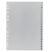 Kunststoffregister Forever 1720B, A bis Z, A4, 130µm, graue Taben, 20-teilig