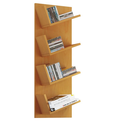 Lansi Bücherregal buche 4 Fachböden Lansi Bücherregal buche 4 Fachböden
