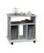 Beistelltisch Tabina 911966, 59cm (H), 60cmx45 (BxT), rechteckig, weiß / weiß