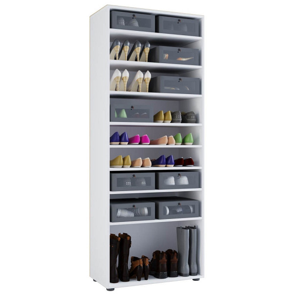 4051814360992 - Vandol I Schuhregal weiß 8 Fachböden 4051814360992 VCM my 4051814360992 - Vandol I Schuhregal weiß 8 Fachböden 4051814360992 VCM my