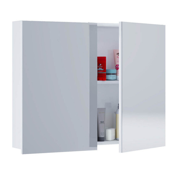 4051814376856 - Badspiegel Badschrank zeitlos Maße ca H 59 x B 80 x T 12 cm Zwei Drehtüren Spiegelschrank - Badinos 40 x 80 cm Gr 80 weiß B80cm H59cm T12cm Holzwerkstoff Spiegel 4051814376856 - Badspiegel Badschrank zeitlos Maße ca H 59 x B 80 x T 12 cm Zwei Drehtüren Spiegelschrank - Badinos 40 x 80 cm Gr 80 weiß B80cm H59cm T12cm Holzwerkstoff Spiegel