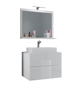 Badmöbel-Set Lendas M 3-tlg. weiß