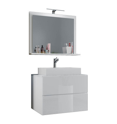 Badmöbel-Set Lendas M 3-tlg. weiß Badmöbel-Set Lendas M 3-tlg. weiß