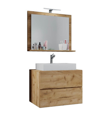 Badmöbel-Set Lendas M 3-tlg. honig-eiche Badmöbel-Set Lendas M 3-tlg. honig-eiche