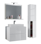 Badmöbel-Set Lendas L 4-tlg. weiß