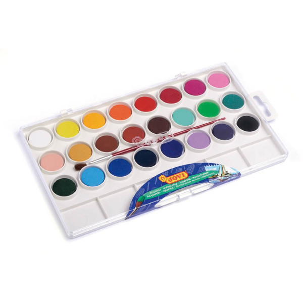8412027000543 - Wasserfarbkasten Jovi Wasserfarbkasten 24er 24 Farben