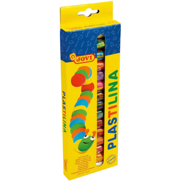8412027001038 - Knete PLASTILINA farbsortiert 15 Farben je 8412027001038 JOVI 15 Stück